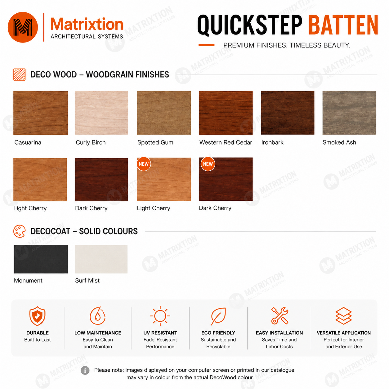 timber look aluminum battens