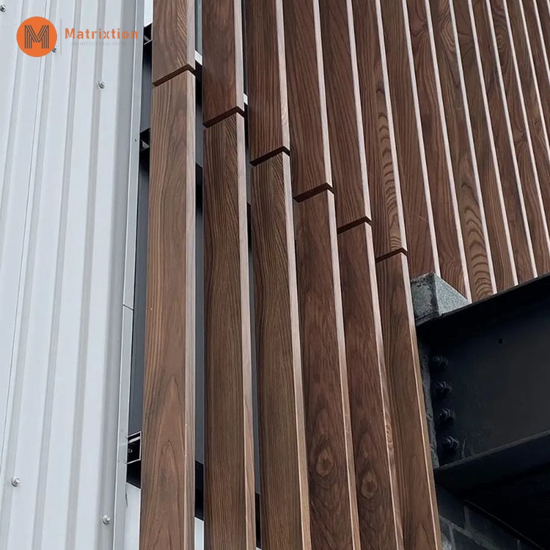 Timber Look Aluminum Batten System | 50×100 Exterior Battens