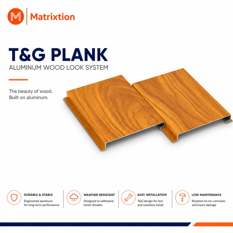Coil-Coated Aluminum Soffit Panels for Exterior Ceiling