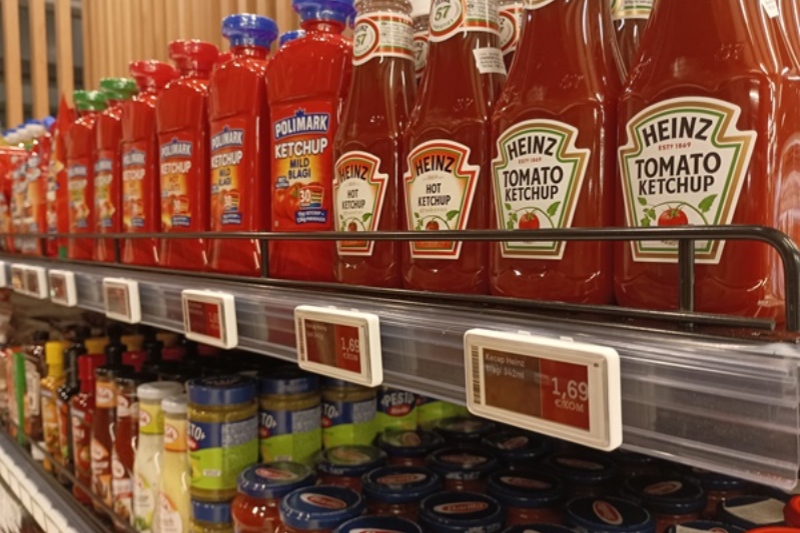 Supermarket Shelf Price Labels