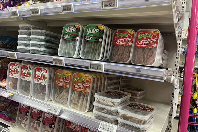 Supermarket Shelf Price Labels