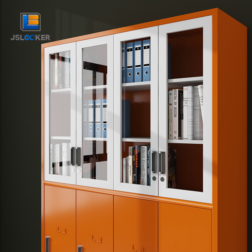 Grande schedario arancione per ufficio