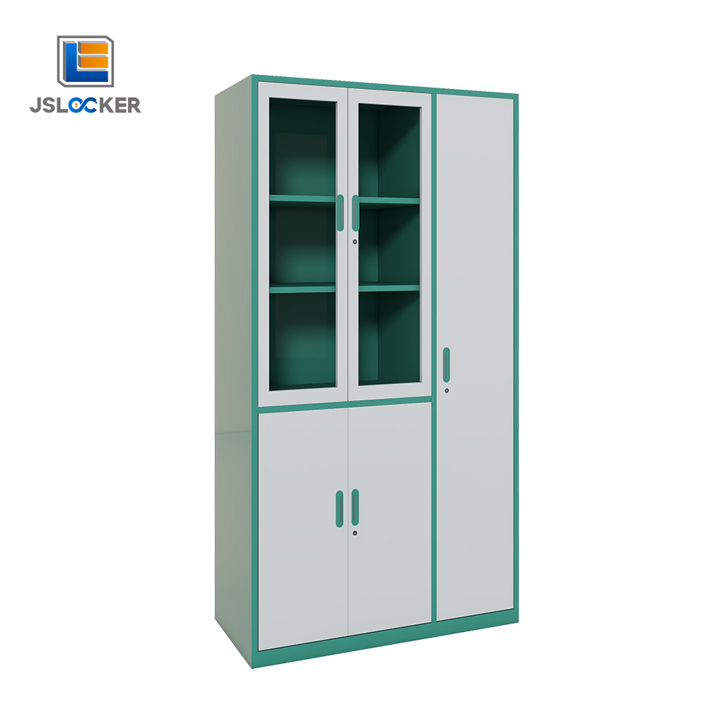 Blue Fireproof Horizontal Lockable Filing Cabinet