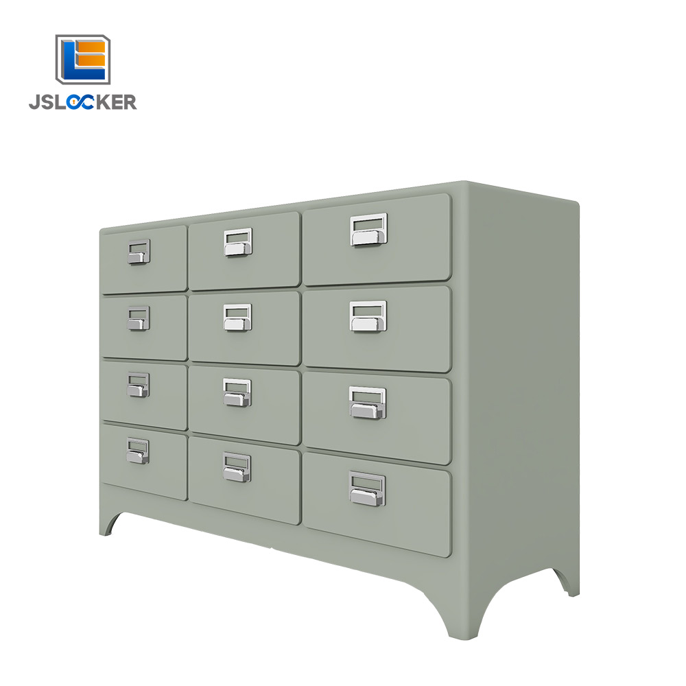 Metal Filing Cabinet & Stainless Steel 12-Door Lockers