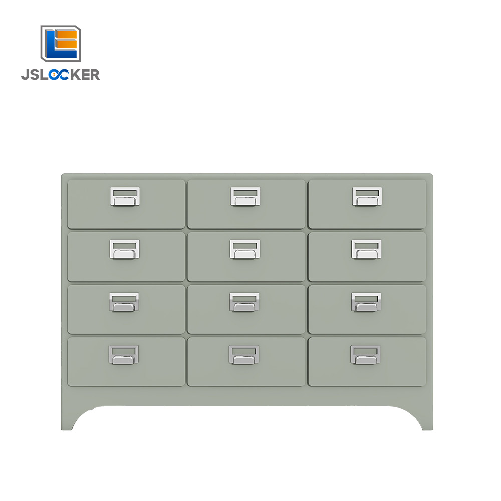 Metal Filing Cabinet & Stainless Steel 12-Door Lockers