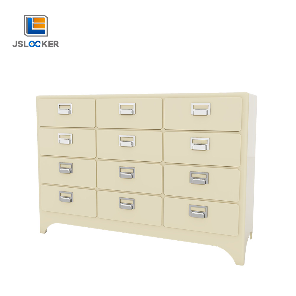 Metal Filing Cabinet & Stainless Steel 12-Door Lockers