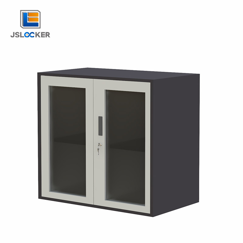 Black High Quality Lockable Double Door Filing Cabinet