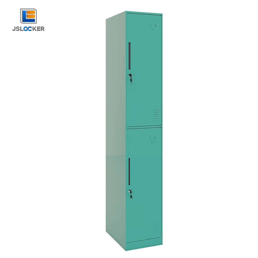 Stainless Steel 2 Door Metal Wardrobe