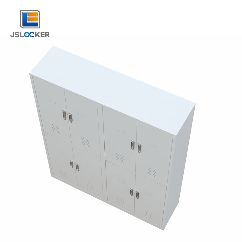 White 8 Door Personal Steel Locker