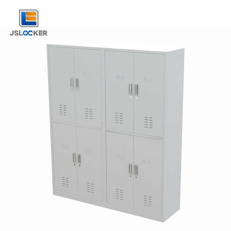 White 8 Door Personal Steel Locker