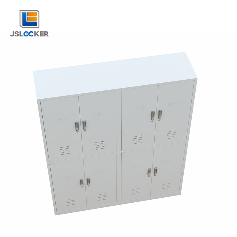 White 8 Door Personal Steel Locker