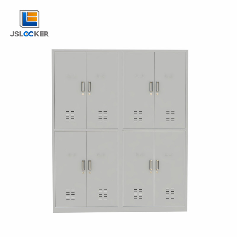 White 8 Door Personal Steel Locker
