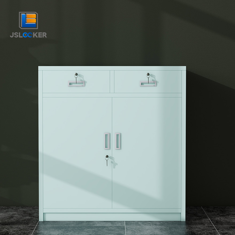 2 Door Stainless Steel Locking Steel Storage Cabinet