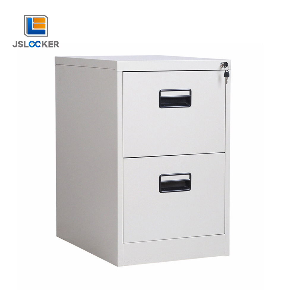 Wide filing cabinet with lockable drawers