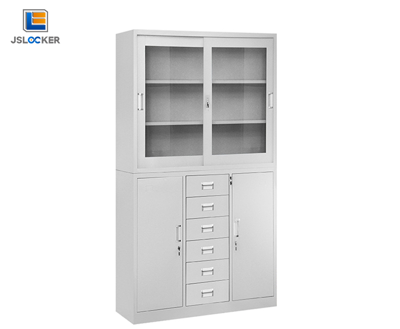 glass door file cabinet