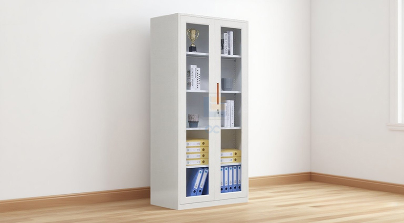 glass filing cabinet
