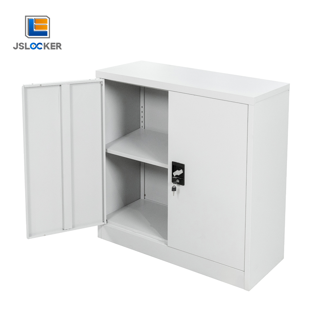 Dual Door Lockable Steel Metal Low Cabinet