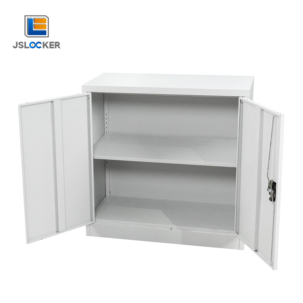 Dual Door Lockable Steel Metal Low Cabinet