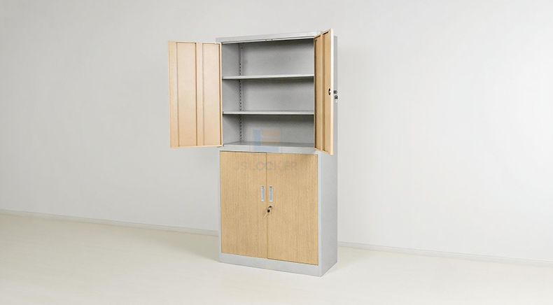 File cabinet with door