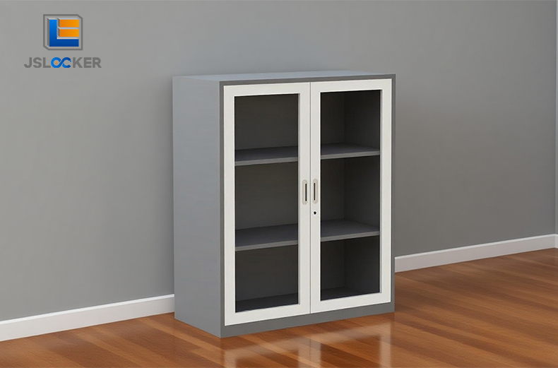 JSLOCKER Low Glass Cabinet: Creating a Storage Space That Combines Simplicity and Practicality