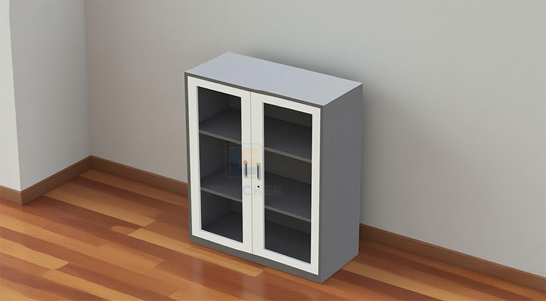 low glass cabinet