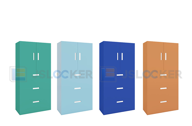 Two-door drawer filing cabinet