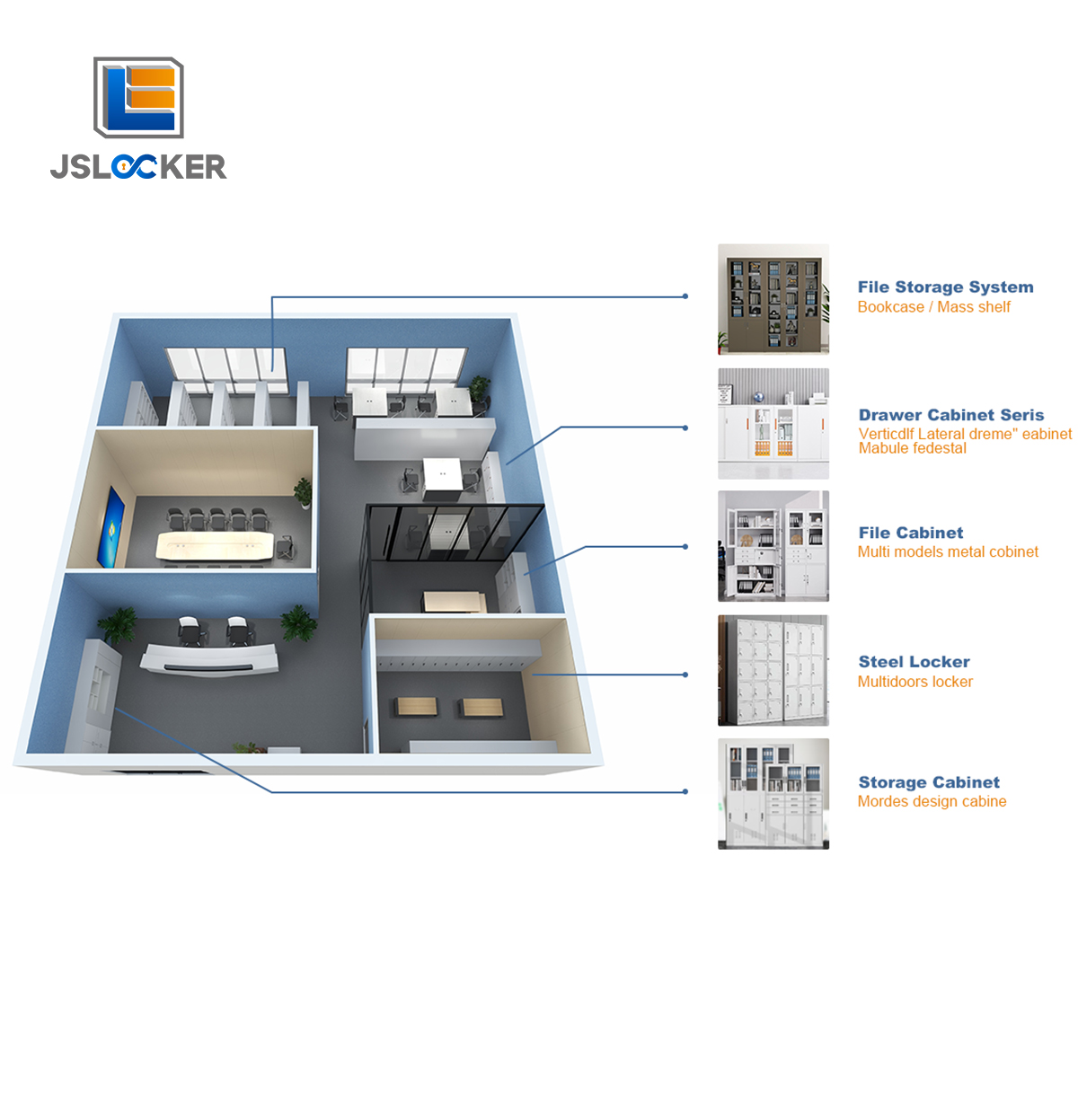 Metal Storage Cabinets With Doors and Drawers