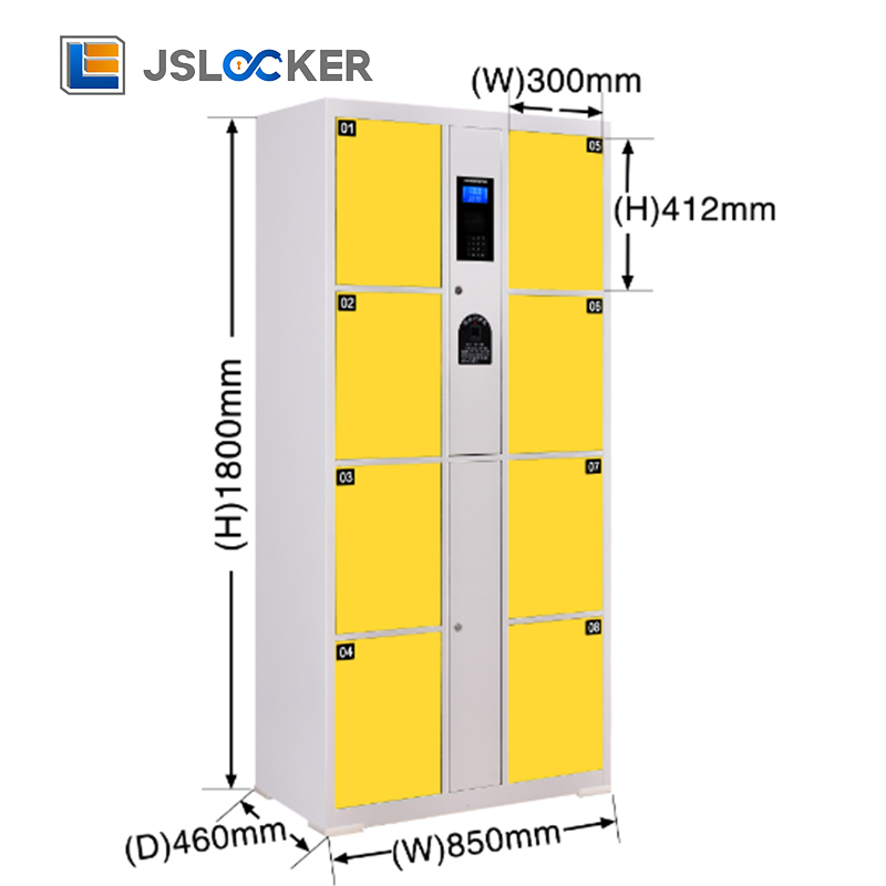 Modern Electronic Lock Steel Smart Storage Locker Electronic Steel Gym School Locker