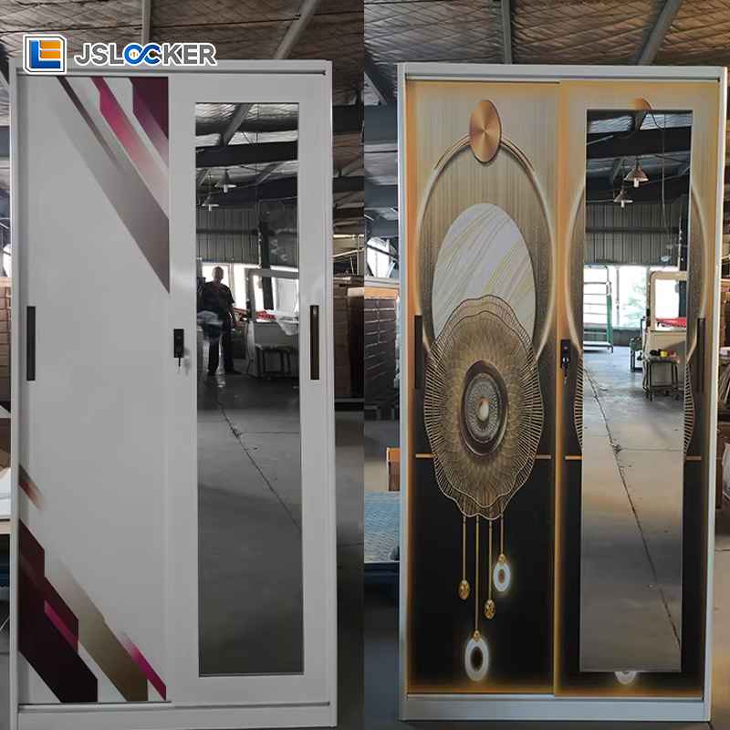 Jslocker Factory Supply Multi-purpose Steel Hanging Clothes Storage Metal Wardrobe Cabinet Closet