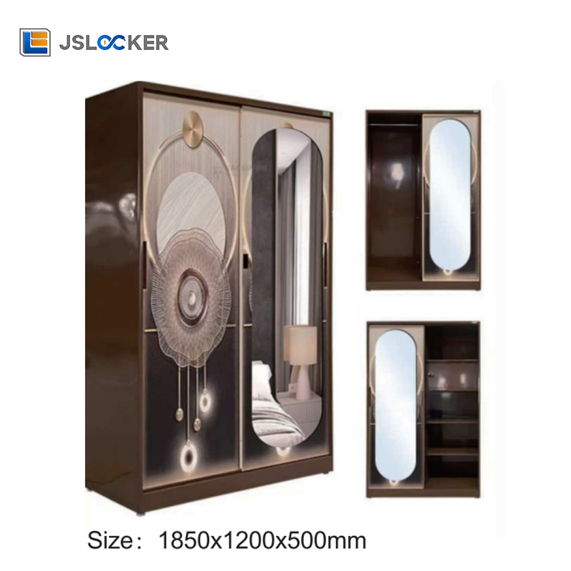 Jslocker Factory Supply Multi-purpose Steel Hanging Clothes Storage Metal Wardrobe Cabinet Closet
