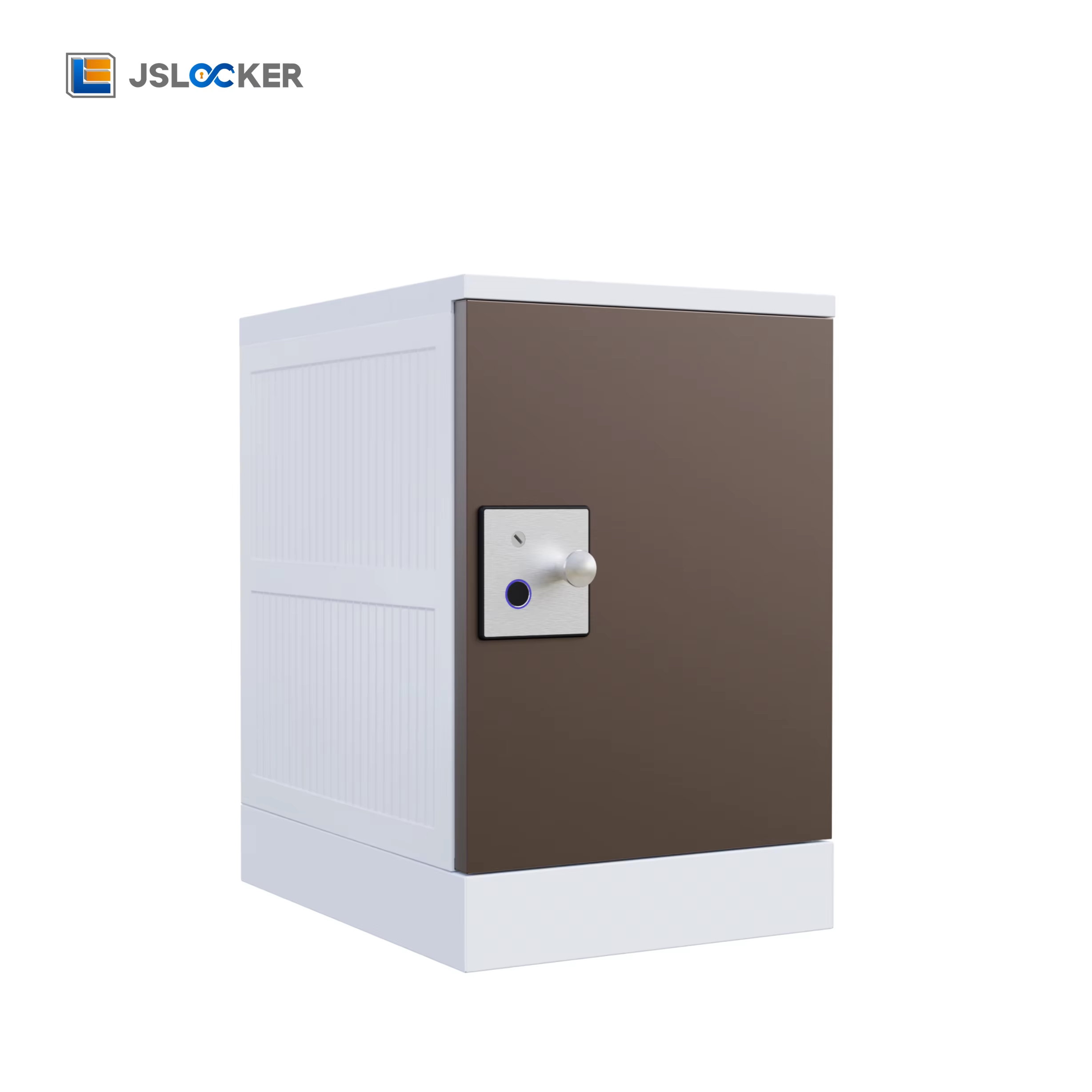 Taquillas JSLOCKER con panel metálico, ensambladas en fábrica, con armarios de plástico resistentes y cerradura de huella dactilar. Ideales para escuelas, bibliotecas y gimnasios.