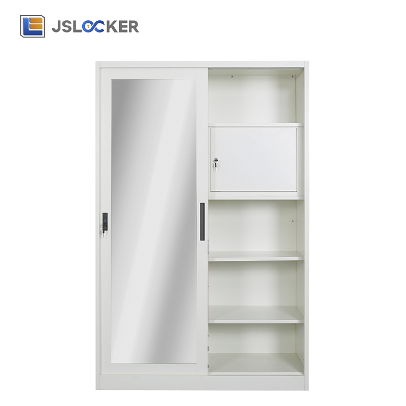 Jslocker Factory Supply Custom Steel Almirah Metal Painting Wardrobe Cabinet Detachable Storage Painted Wardrobe Closets for Bedroom Home