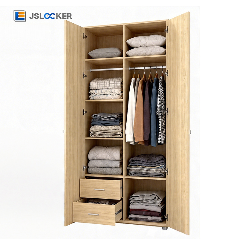 Modern Modular Wooden Storage Cabinet Office Wardrobe with Doors