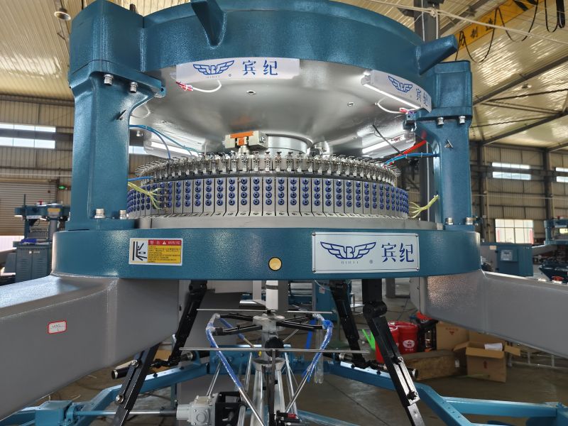 Production characteristics of large circular knitting machines