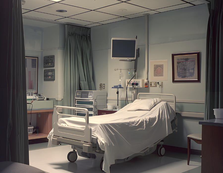 Semi Electric Nursing Bed