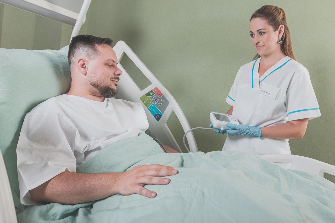 Semi Electric Nursing Bed