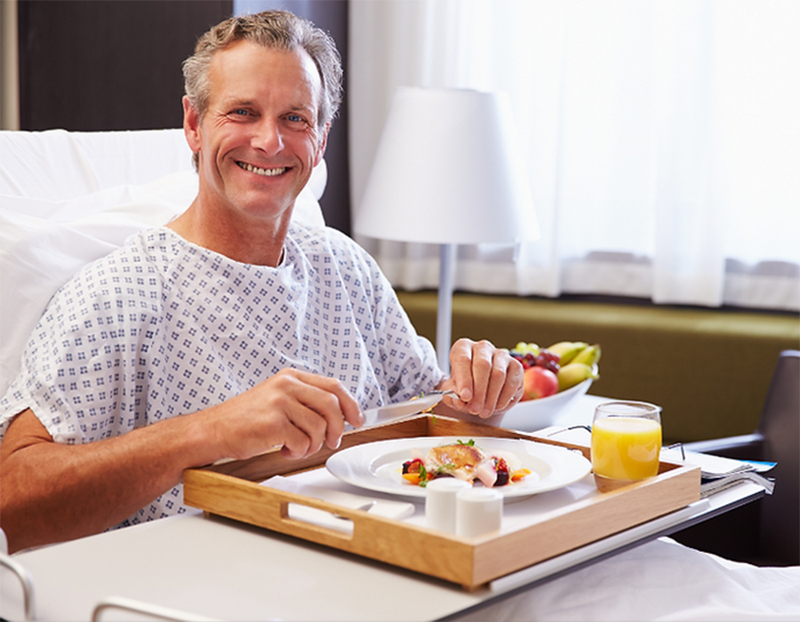 medical semi-electric bed