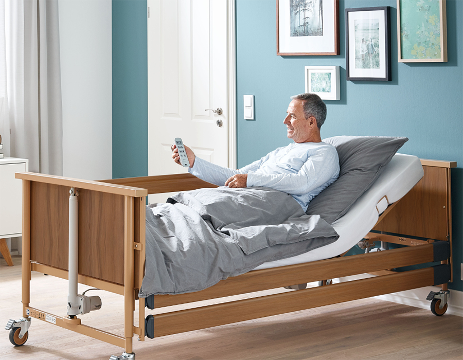 Semi Electric Nursing Low Bed