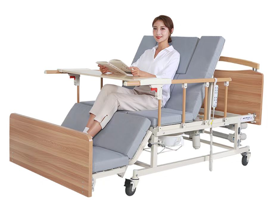 semi electric nursing low bed