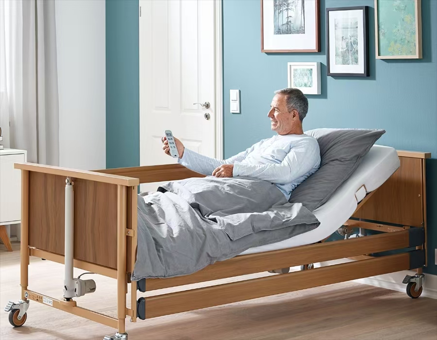 Medical semi-electric low bed