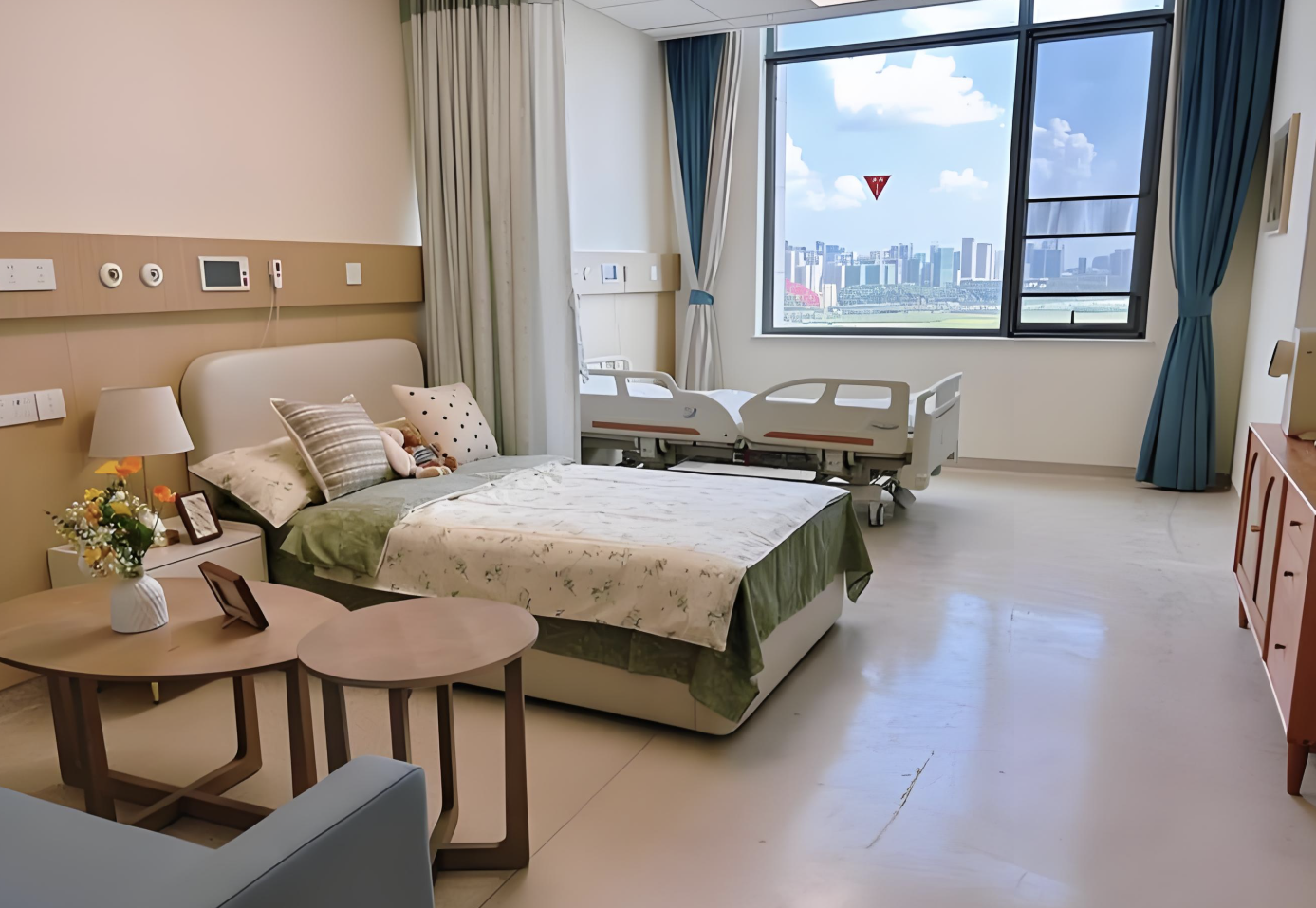 Semi Electric Nursing Low Bed