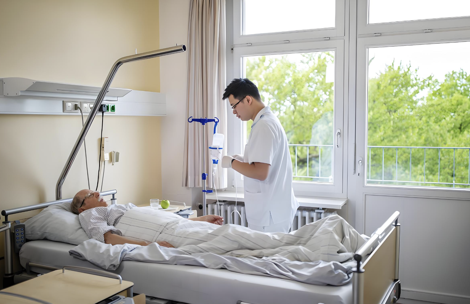 Semi Electric Homecare Low Bed