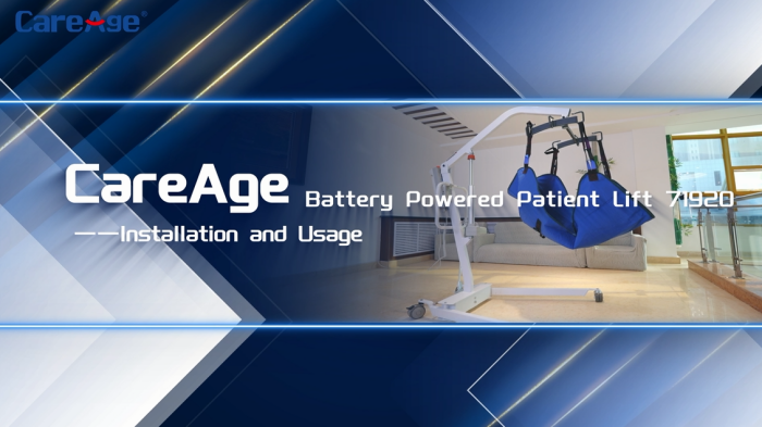 como instalar e usar um elevador de paciente - vídeo