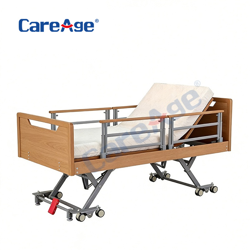 Cama de enfermagem elétrica ultrabaixa com cinco funções 74743