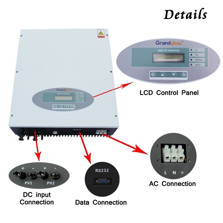 5KW SINGLE PHASE ON GRID SOLAR INVERTER