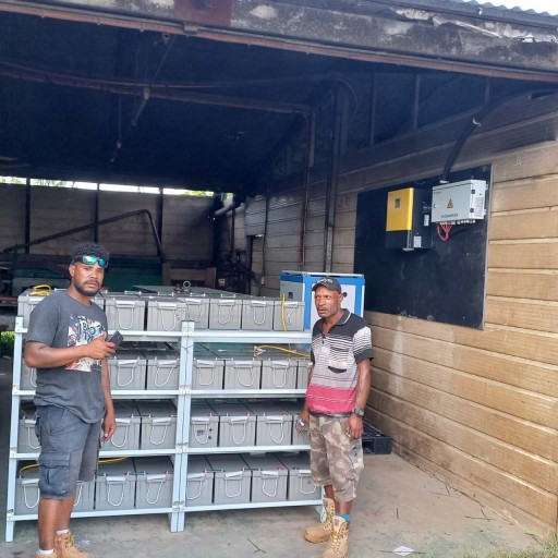 Spot installing photos in Papua New Guinea