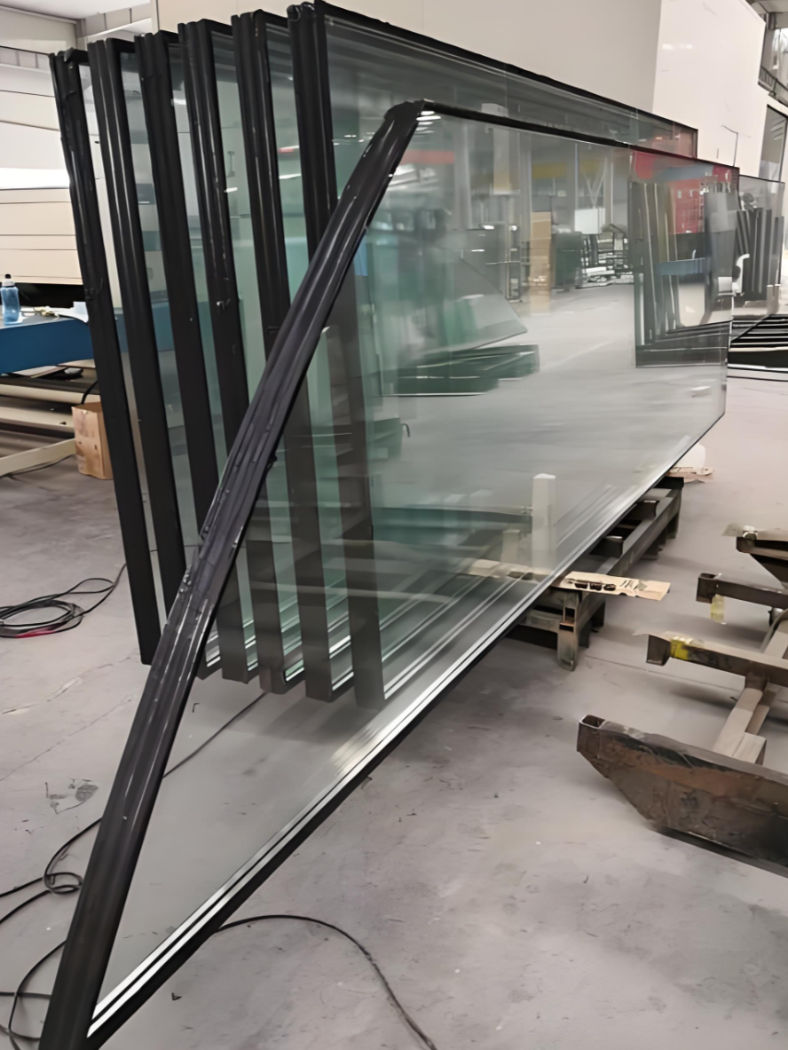 Frameless fire-resistant glass system