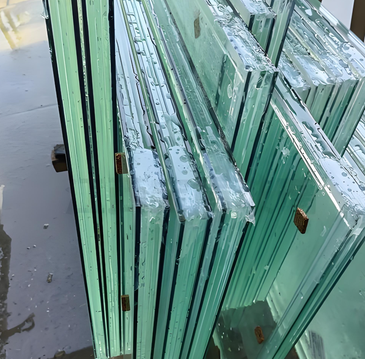 Acoustic fire rated glass