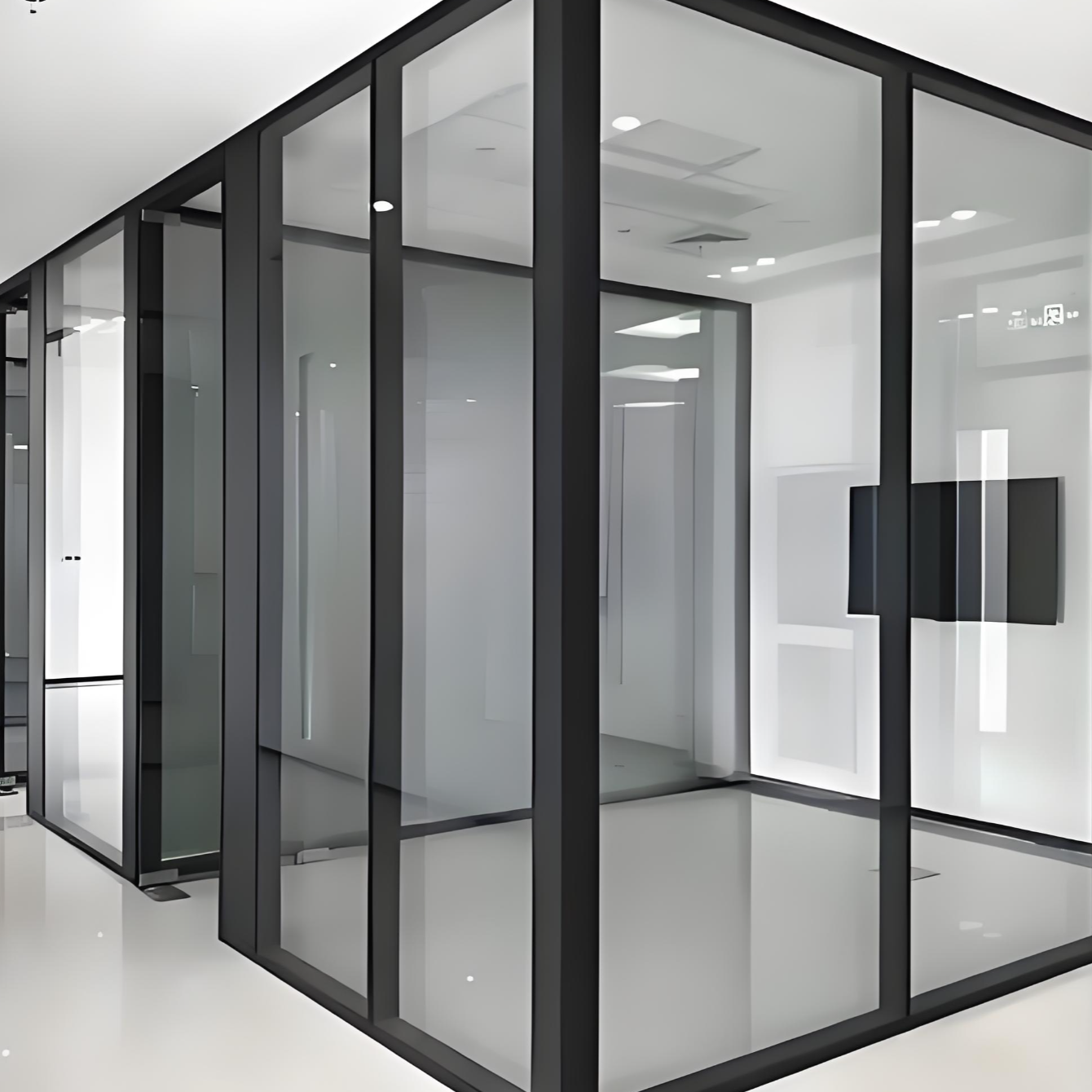 Seamless fire-resistant glass