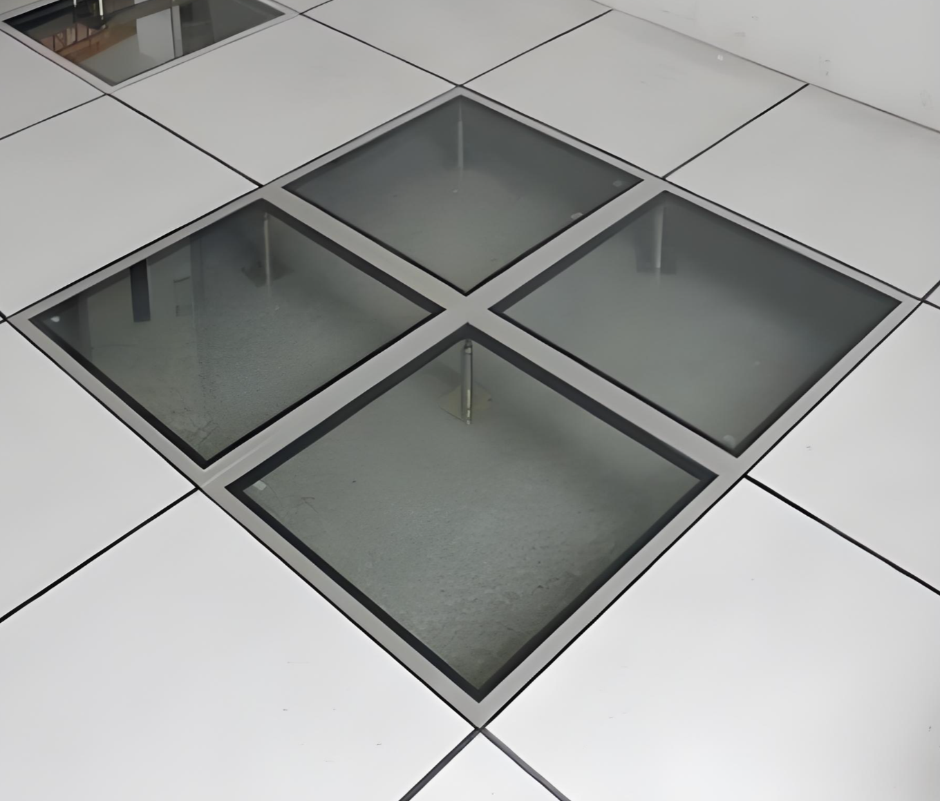fire-rated glass floor for mezzanine levels